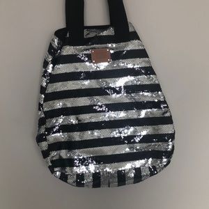 PINK sequins tote bag